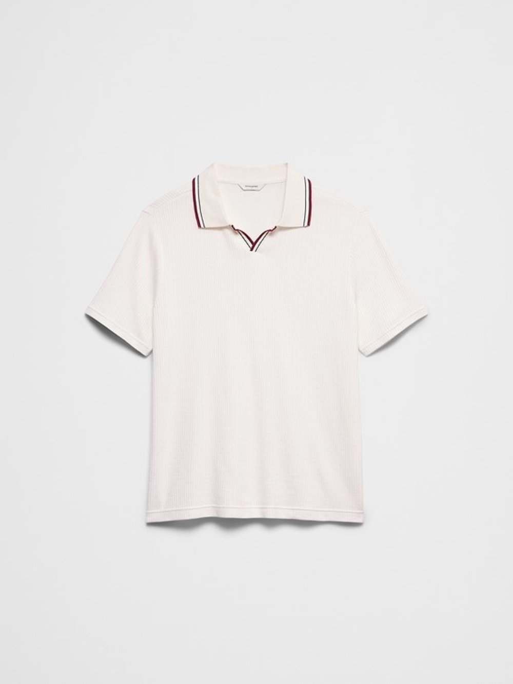 Banana Republic Crinkle Ribbed Johnny-Collar Polo. Men's Sz XS. Brand New